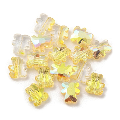 100Pcs Electroplate Glass Beads EGLA-P058-HR01-1