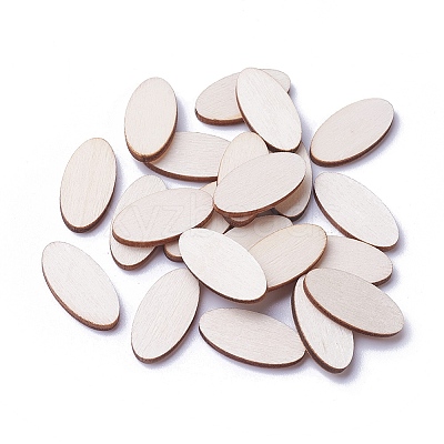 Undyed Wood Cabochons LS-WOOD-I004-46-1