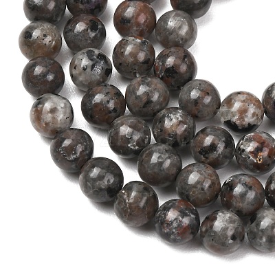 Natural Fluorescent Syenite Rock(Glow under UV Light) Beads Strands GG-NH0012-A01-8mm-1