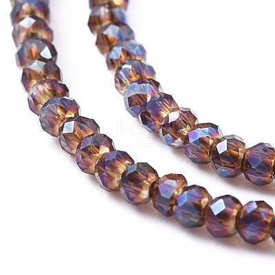 Electroplate Glass Beads Strands EGLA-F149-FR-05-1