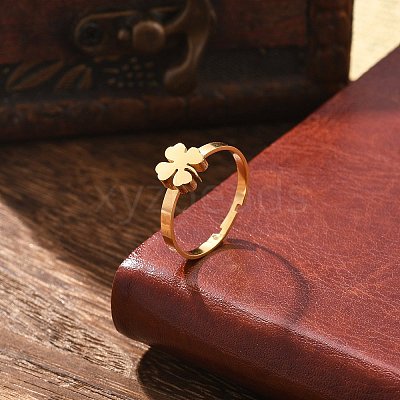 304 Stainless Steel Adjustable Rings for Women RJEW-F169-01G-02-1