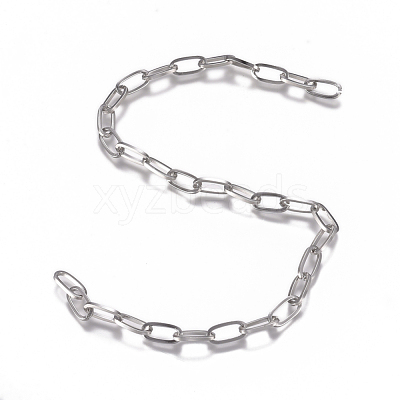 Tarnish Resistant 304 Stainless Steel Chain CHS-G017-10P-1.0mm-1