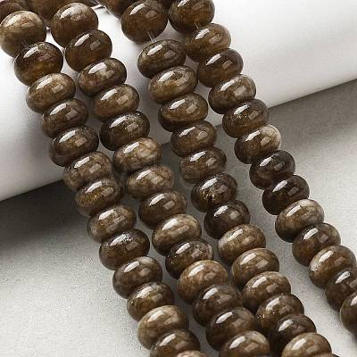Dyed Natural White Jade Beads Strands G-G107-A33-01-1