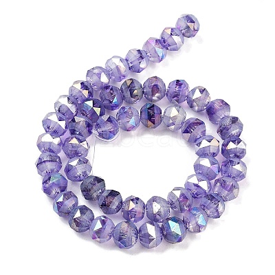 Baking Paint Glass Beads Strands GLAA-H032-05-06-1