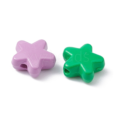Spray Painted Alloy Beads PALLOY-YW0001-62-1