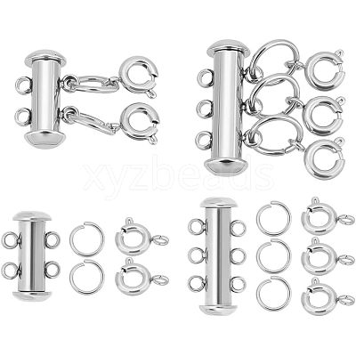 304 Stainless Steel Clasps Sets STAS-UN0010-94P-1