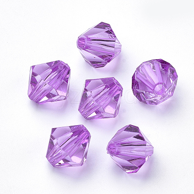 Transparent Acrylic Beads TACR-S146-6mm-19-1