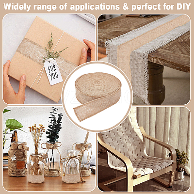 Burlap Ribbon OCOR-WH0101-231-1