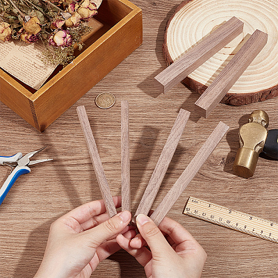 6Pcs 3 Styles Wooden Sticks WOOD-OC0003-85-1