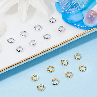160Pcs 2 Colors Brass Split Rings KK-BBC0023-08A-1