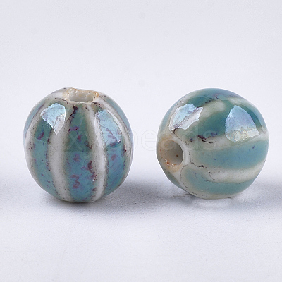 Handmade Porcelain Beads X-PORC-S498-24G-1