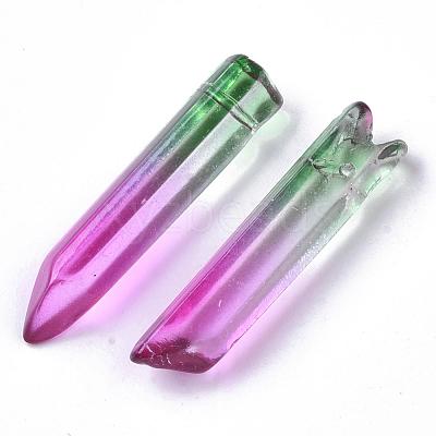 Two Tone Glass Beads GLAA-S167-13F-1