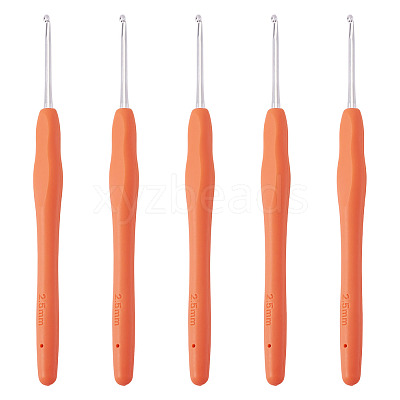 TPR Handle Aluminum Crochet Hook Needles TOOL-TA0001-13F-1