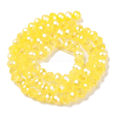 Baking Electroplate Glass Beads Strands DGLA-A039-J6MM-B23-1