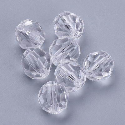 Transparent Acrylic Beads TACR-Q257-6mm-V01-1