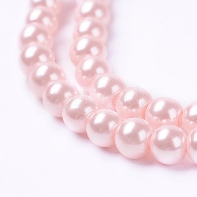 Eco-Friendly Dyed Glass Pearl Beads Strands HY-A008-6mm-RB033-1