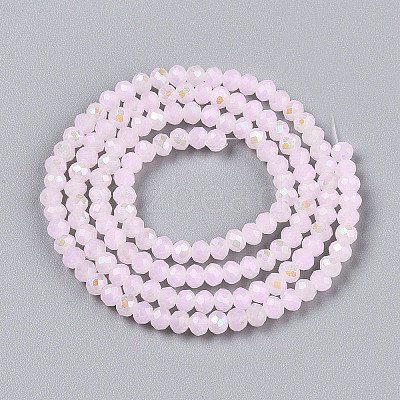 Electroplate Glass Beads Strands EGLA-A044-J2mm-L02-1