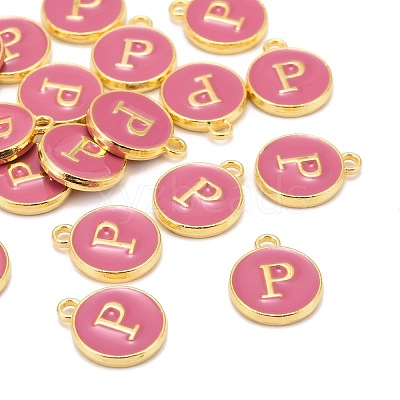Golden Plated Alloy Enamel Charms X-ENAM-S118-08P-1
