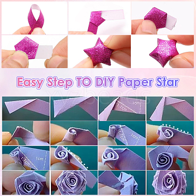 Lucky Star Origami Paper DIY-SC0027-24B-1