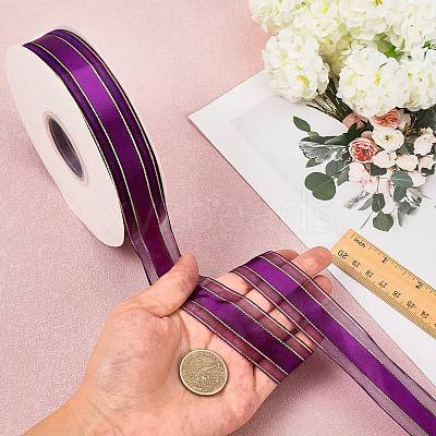 Solid Color Organza Ribbons ORIB-E005-A10-1