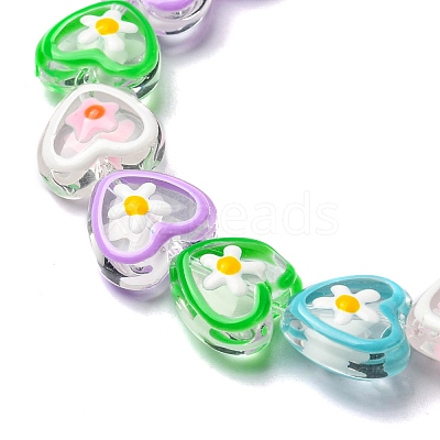 Transparent Glass Beads Strands LAMP-A154-03H-1