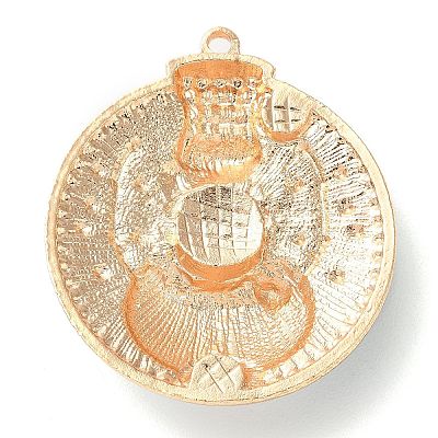 Christmas Zinc Alloy Rhinestone Pendnats PALLOY-K008-02B-KCG-1