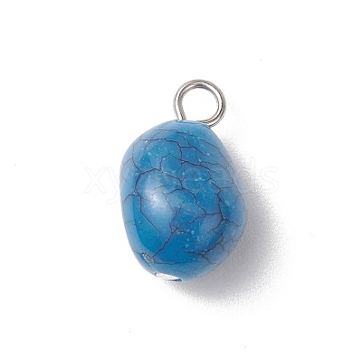 Crackle Opaque Acrylic Beads PALLOY-JF03800-02-1