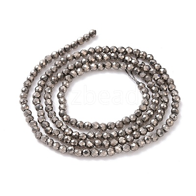 Electroplate Glass Beads Strands GLAA-H021-01A-FP12-1