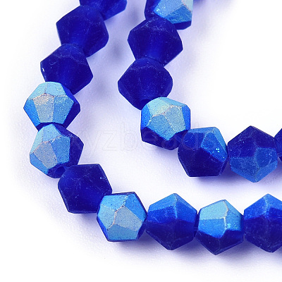 Imitate Austrian Crystal Bicone Frosted Glass Beads Strands EGLA-A039-T3mm-MB06-1