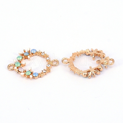 Brass Enamel Links KK-WH0036-04-1