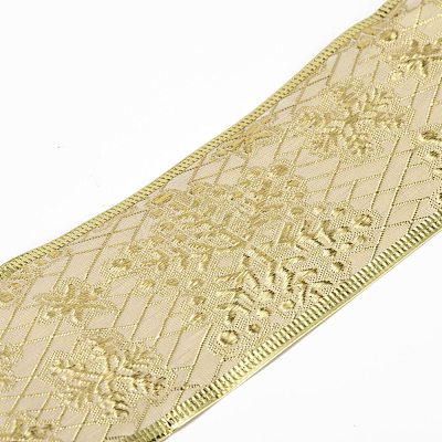 Snowflake Pattern Cotton Ribbon DIY-P012-01B-02-1