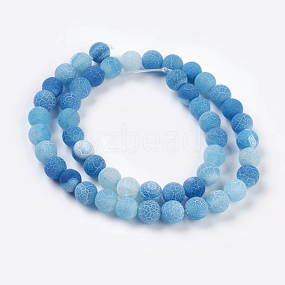 Natural Crackle Agate Beads Strands LS-G-G055-8mm-2-1