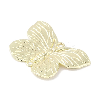 Rack Plating Alloy Butterfly Connector Charms PALLOY-F018-07G-1
