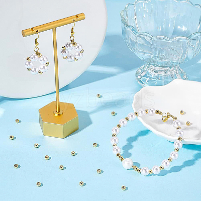 Brass Beads KK-BC0008-70-1