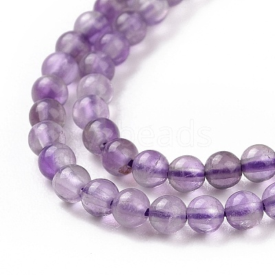 Natural Amethyst Beads Strands X-G-N0215-02-3mm-1