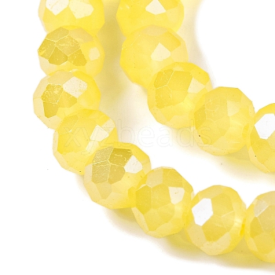 Baking Electroplate Glass Beads Strands DGLA-A039-J6MM-B23-1