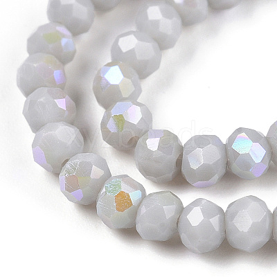 Electroplate Opaque Solid Color Glass Beads Strands LS-EGLA-A034-P3mm-L23-1
