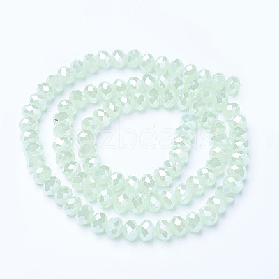 Electroplate Glass Beads Strands EGLA-A034-J4mm-B03-1