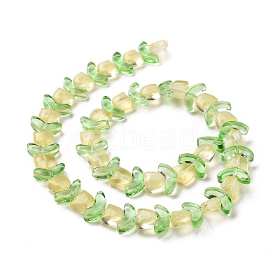 Transparent Glass Beads Strands LAMP-H061-02J-1