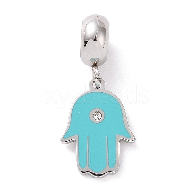 304 Stainless Steel European Dangle Charms STAS-I177-24B-P-1