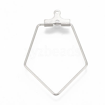 Tarnish Resistant 304 Stainless Steel Pendants STAS-S103-04-1