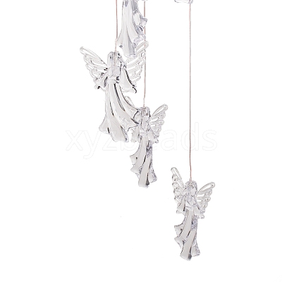 LED Solar Powered Angel Wind Chime HJEW-I009-03-1
