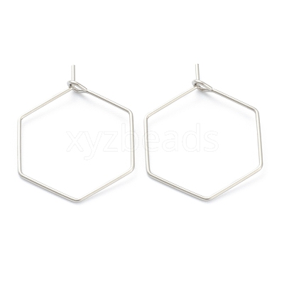 Non-Tarnish 316 Surgical Stainless Steel Earring Hoop X-STAS-M288-09P-B-1