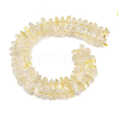 Heated Natural Lemon Quartz Beads Strands GG-CBA3A44-B04-01-1