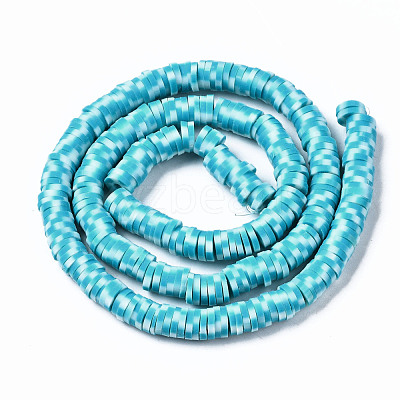 Handmade Polymer Clay Beads Strands CLAY-N008-010O-1