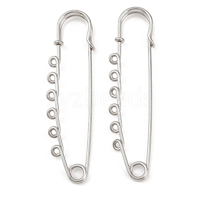 304 Stainless Steel Safety Pins Brooch Findings STAS-K252-05D-P-1