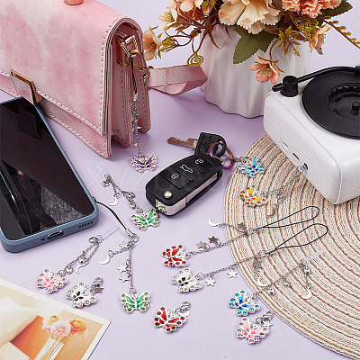 Plastic Mobile Straps & Mobile Dustproof Plugs & Pendant Decorations Kits HJEW-OC00043-1