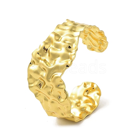 Brass Twist Cuff Bangles BJEW-D039-02G-1