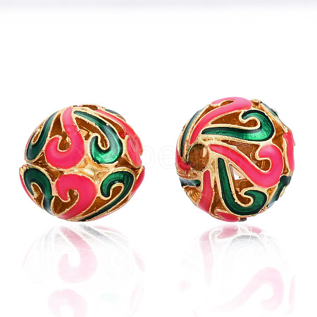 Alloy Enamel Beads KK-N238-070B-1