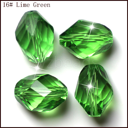 Imitation Austrian Crystal Beads SWAR-F077-13x10mm-16-1